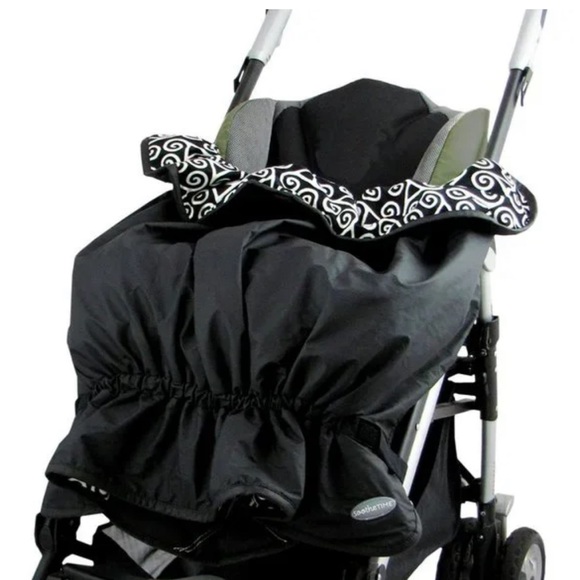 {sootheTIME} Snuggler weather Resistant Stroller cover Blanket Black baby - Picture 2 of 9